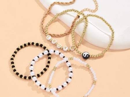 Wholesale Bohemian Pearl Plastic Bracelet For Discount