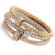 Wholesale Alloy Diamond Butterfly Tricolor Bracelet Cheap