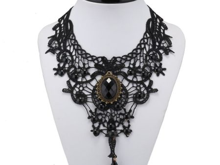 Wholesale Alloy Black Lace Necklace Fashion