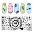 Wholesale Nail Stickers Stainless Steel Stamping Stencils Supply