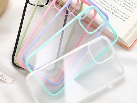 Wholesale Acrylic Macaron Color Frame Mobile Phone Case Fashion