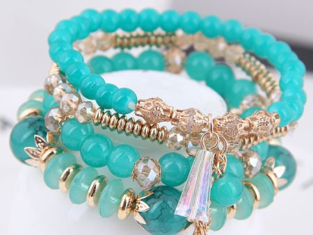 Wholesale Bohemian Tassel Braided Alloy Bracelet Sale