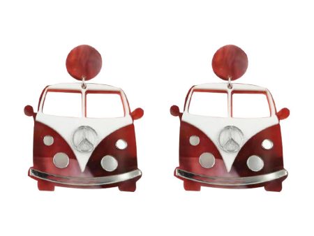 Wholesale 925 Sterling Silver Needle Car Cute Acrylic Earrings Sale