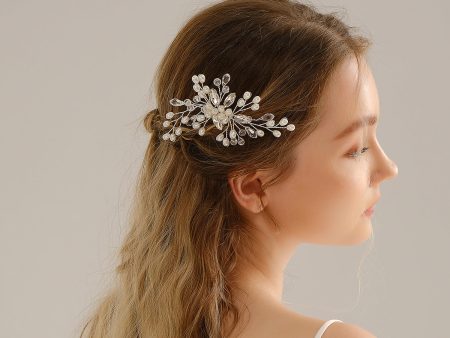 Wholesale Wedding Headwear Handmade Rhinestone Pearl Hairpin Online Hot Sale