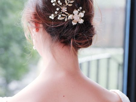 Wholesale Alloy Flower Handmade Pearl Hairpin For Discount