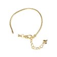 Wholesale Alphabet Snake Gold Plated Copper Beaded Bracelets Supply