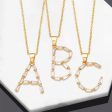 Wholesale Necklace Copper-plated 18K Gold Zircon Letters OLY-NE-AS011 Supply