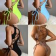 Wholesale Back Hollow Straps Polyester Swimwear on Sale