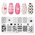 Wholesale Nail Stickers Stainless Steel Stamping Stencils Supply