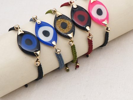 Wholesale Bohemian Ethnic Evil Eye Glass Bracelet Discount