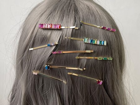 Wholesale Zirconium Plated Real Gold Iridescent Copper Hair Clips Cheap