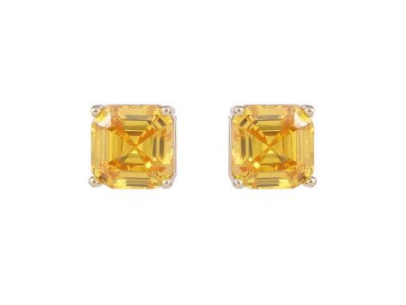 Wholesale Zircon s925 Silver Pin Earrings Geometric Square OLY-ES-LY012 Online