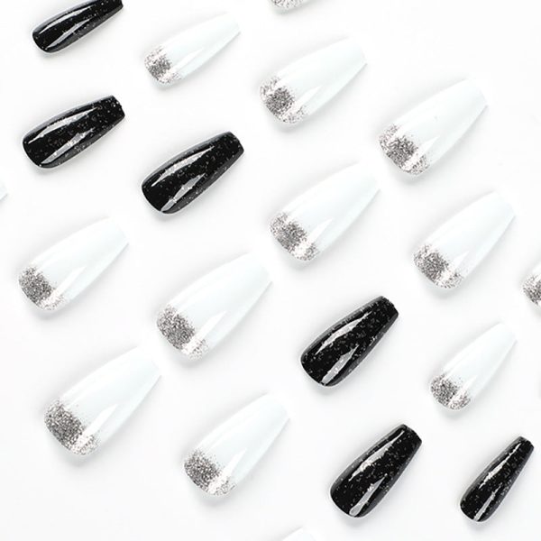 Wholesale Black and White Contrasting Color Manicure Glue Supply