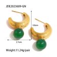 Wholesale 18K Gold Plated Vintage  Pearl Earrings Stainless Steel Sale