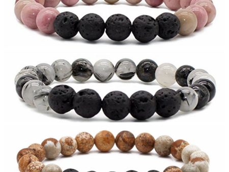 Wholesale 8mm Volcanic Stone Bracelets Hot on Sale