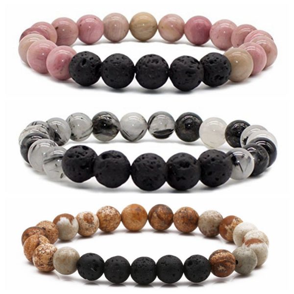 Wholesale 8mm Volcanic Stone Bracelets Hot on Sale