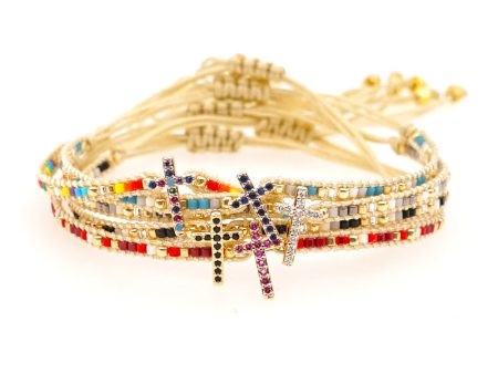 Wholesale Bracelet Glass Bohemian Ethnic Style OLY-BT-GBH001 Online