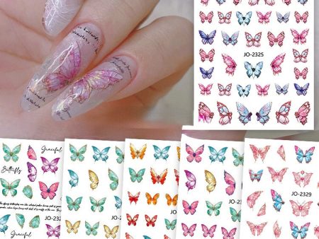 Wholesale Resin Butterfly Nail Enhancement Stickers Hot on Sale