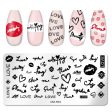 Wholesale Nail Stickers Stainless Steel Stamping Stencils Supply