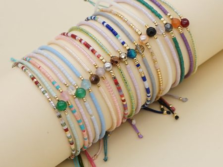 Wholesale Bohemian Semi Precious Stone Stained Glass Bracelet Discount