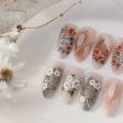 Wholesale Ferrite Rose Plastic Nail Stickers on Sale