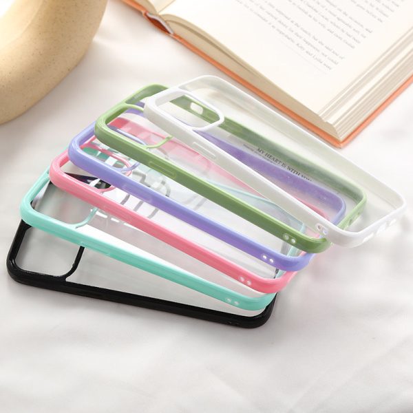 Wholesale Acrylic Macaron Color Frame Mobile Phone Case Fashion