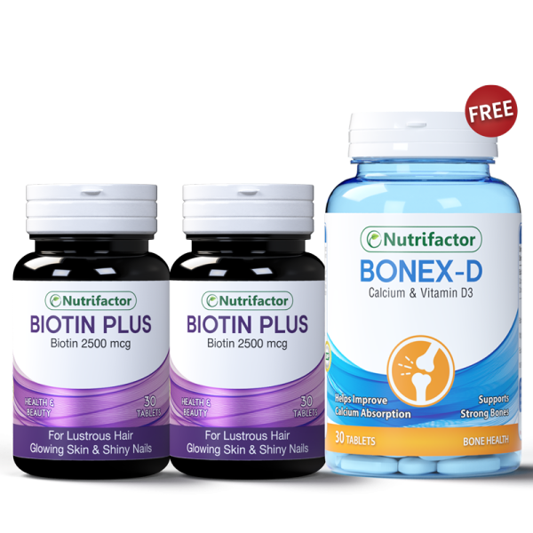 2 Biotin + Free Bonex-D Offer Hot on Sale