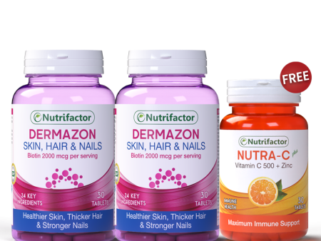 2 Dermazon + Free Nutra-C Plus Offer For Cheap