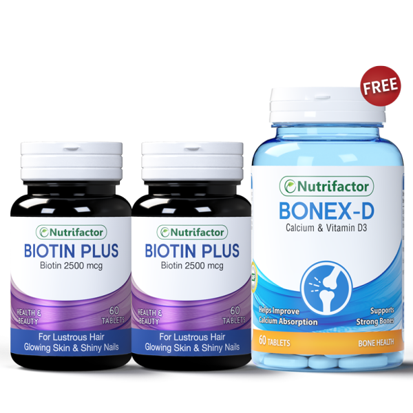 2 Biotin + Free Bonex-D Offer Hot on Sale