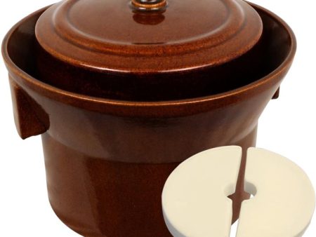 K&K Keramik German Made Gartopf F1, 5L (1.3 Gal) Fermenting Crock Pot Online Hot Sale