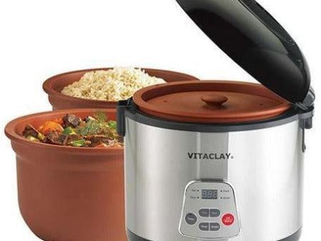 VitaClay Chef 4-in-1 Rice  N Slow Cooker VF7700 For Cheap