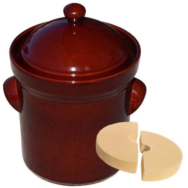 Miracle Boleslawiec 5L (1.3 Gal) Polish Fermenting Crock Pot MIME2105 Online Hot Sale