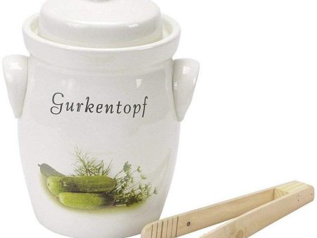 Nik Schmitt 5L Gurkentopf Stoneware Pickling & Fermenting Pot ME52 Online now