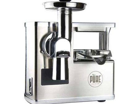 PURE Juicer Cold Press Juicer, All Stainless Steel Supply